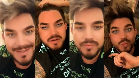 adam lambert instagram live